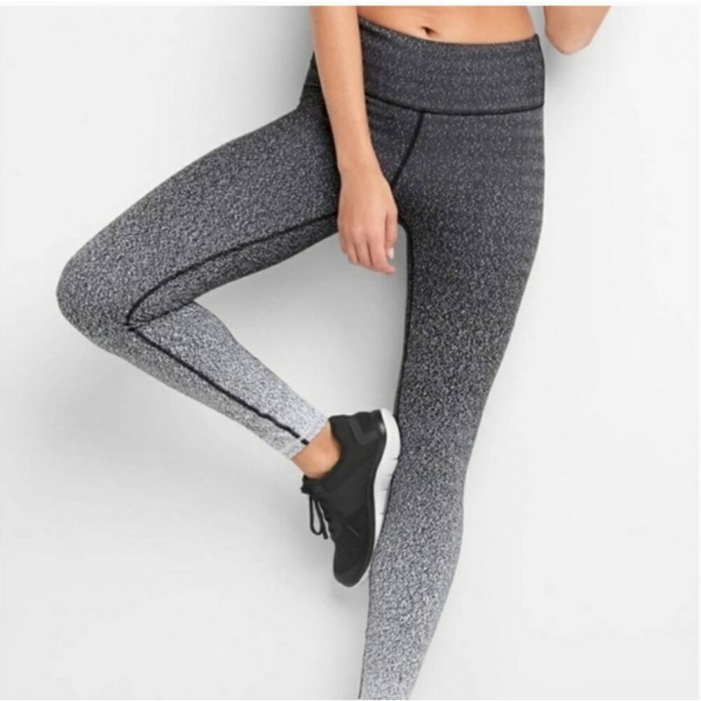 Gapfit Black White Ombre Leggings Small